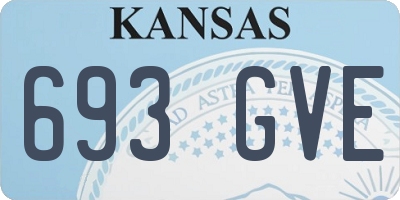 KS license plate 693GVE