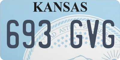 KS license plate 693GVG