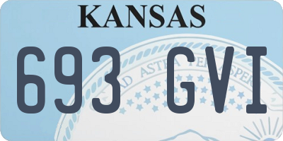 KS license plate 693GVI