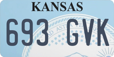 KS license plate 693GVK
