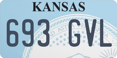 KS license plate 693GVL
