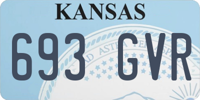 KS license plate 693GVR