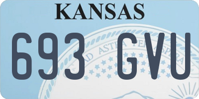KS license plate 693GVU