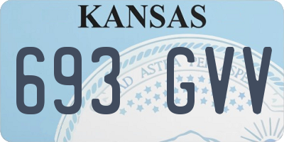 KS license plate 693GVV