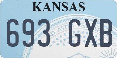 KS license plate 693GXB