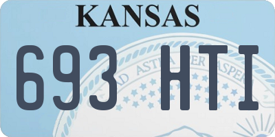 KS license plate 693HTI