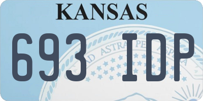 KS license plate 693IDP