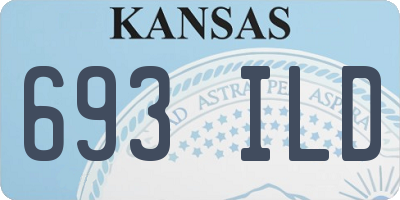 KS license plate 693ILD