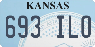 KS license plate 693ILO