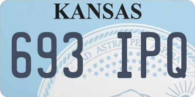KS license plate 693IPQ