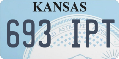 KS license plate 693IPT