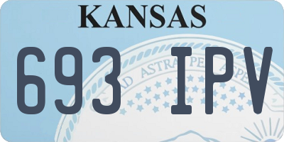 KS license plate 693IPV
