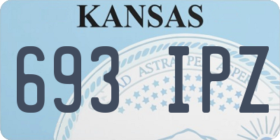 KS license plate 693IPZ
