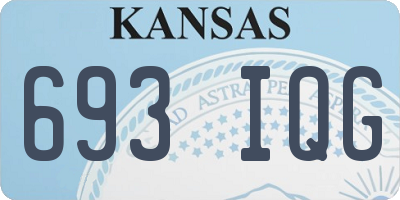 KS license plate 693IQG