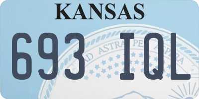 KS license plate 693IQL