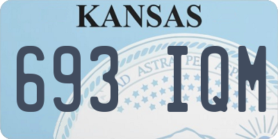 KS license plate 693IQM