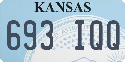 KS license plate 693IQQ