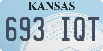 KS license plate 693IQT