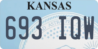 KS license plate 693IQW