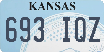 KS license plate 693IQZ