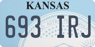 KS license plate 693IRJ
