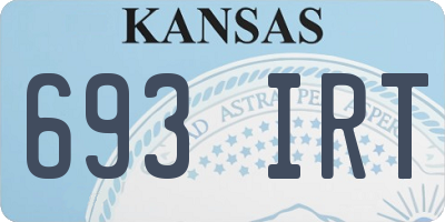 KS license plate 693IRT