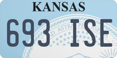 KS license plate 693ISE
