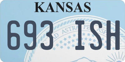 KS license plate 693ISH