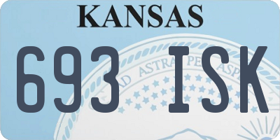 KS license plate 693ISK