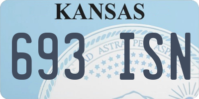 KS license plate 693ISN