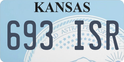 KS license plate 693ISR