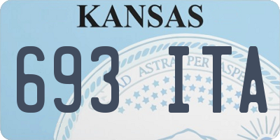 KS license plate 693ITA