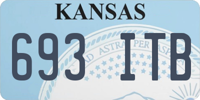 KS license plate 693ITB