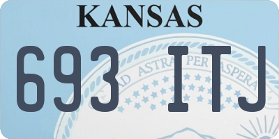 KS license plate 693ITJ