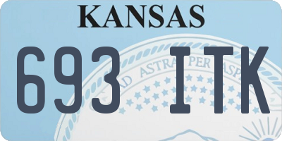 KS license plate 693ITK