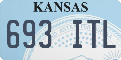 KS license plate 693ITL