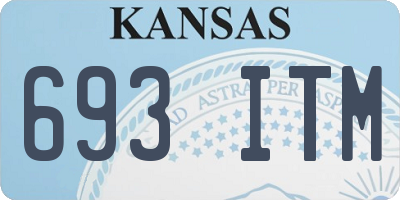 KS license plate 693ITM