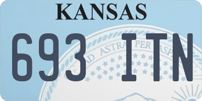 KS license plate 693ITN
