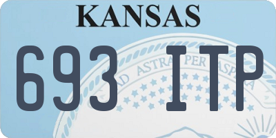 KS license plate 693ITP