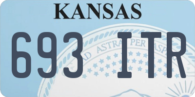 KS license plate 693ITR