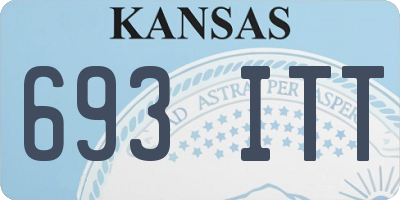 KS license plate 693ITT
