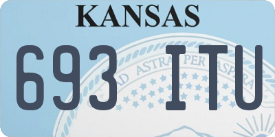 KS license plate 693ITU