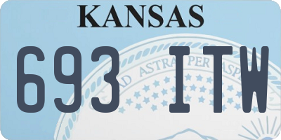 KS license plate 693ITW
