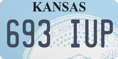 KS license plate 693IUP