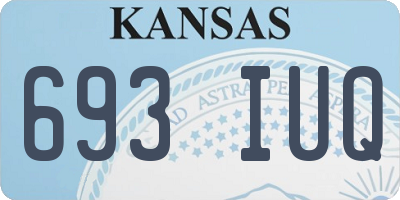KS license plate 693IUQ