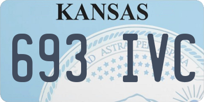 KS license plate 693IVC