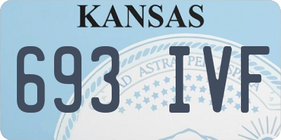 KS license plate 693IVF