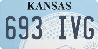 KS license plate 693IVG