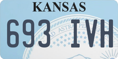 KS license plate 693IVH