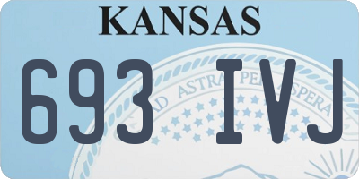 KS license plate 693IVJ